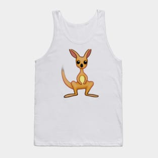 Cute Kangaroo Drawing Tank Top